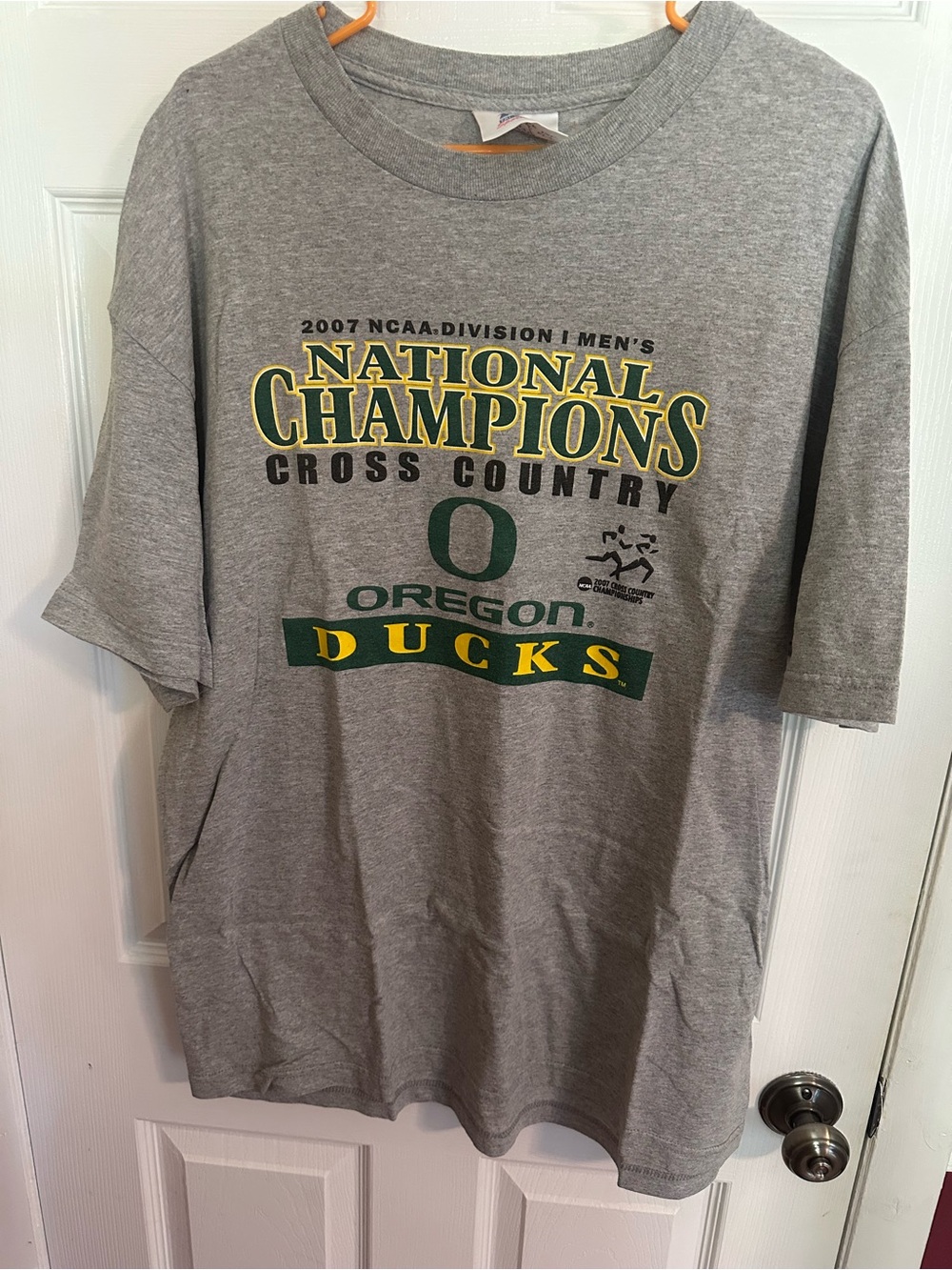 Oregon Ducks National Champions Gray Tee